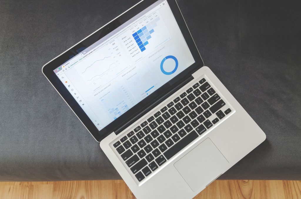 Technical SEO audit and analysis on a laptop